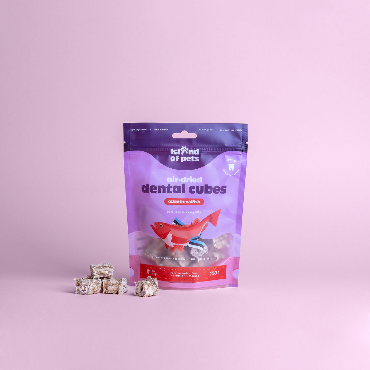 Cuburi dentare din sebastă 100g