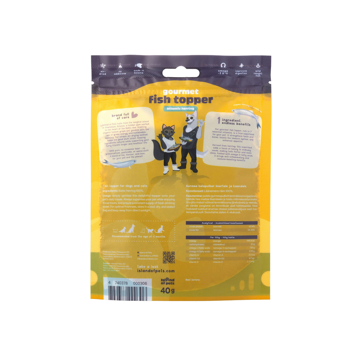 Topper gourmet din hering 40g