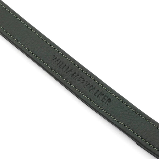 Lesă din piele Plain — Dark Moss