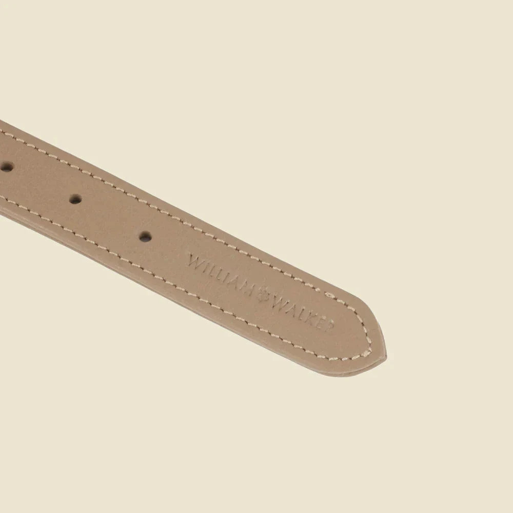 Zgardă din piele Plain — Sand