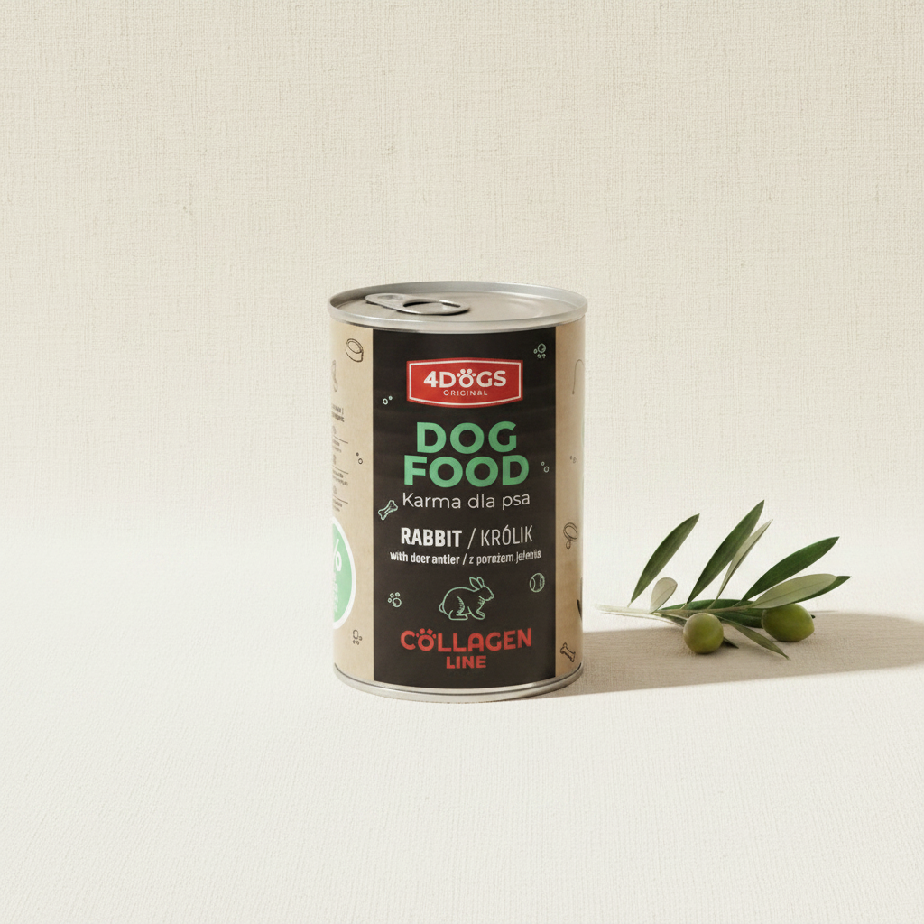 Hrană umedă Collagen Line, Iepure 400g — cadru editorial